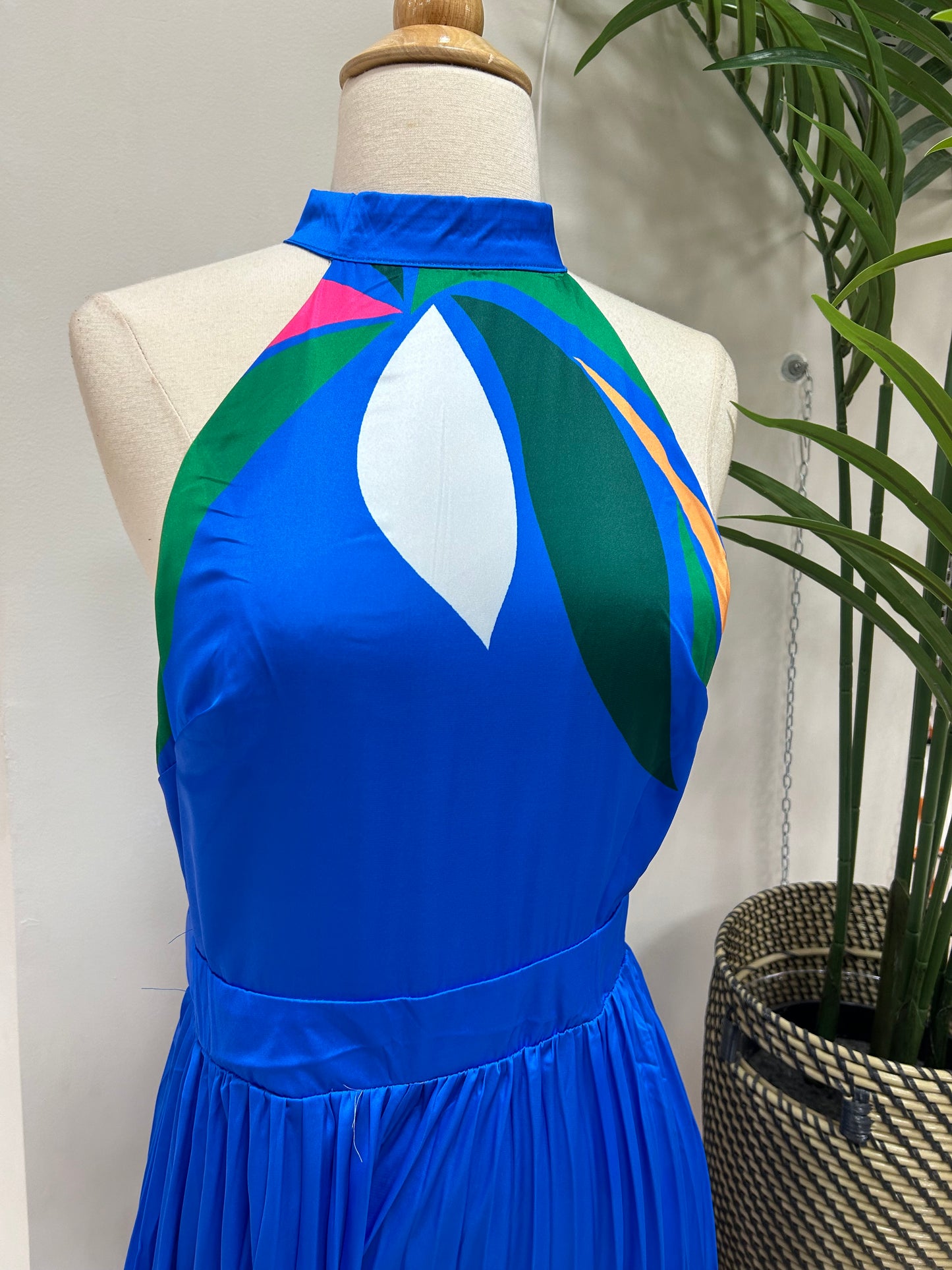 Royal Blue Pleated Jumpsuit