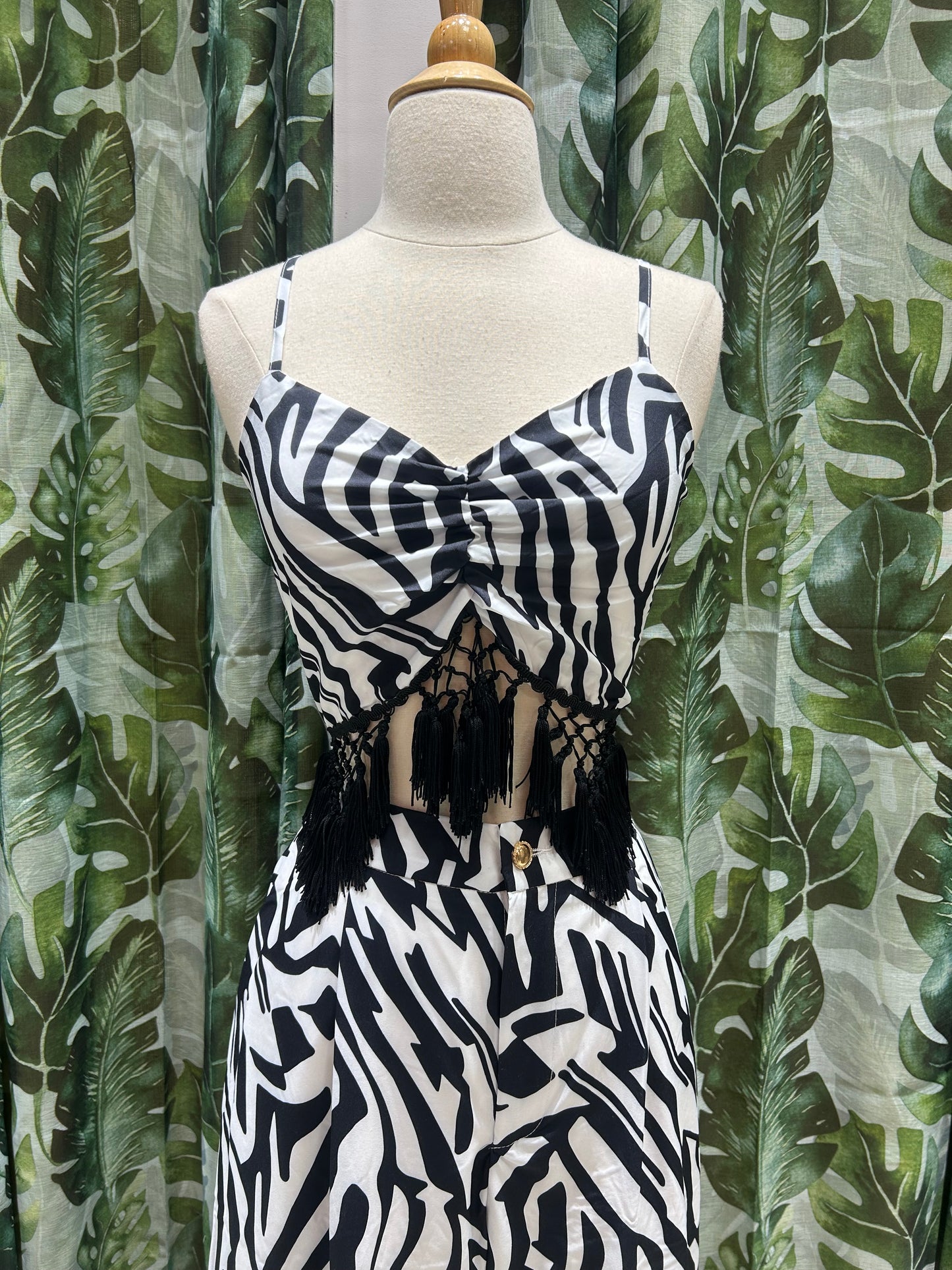 Zebra Set With Fringes