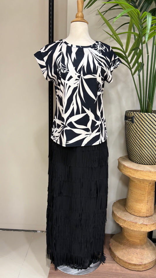 Black & White Cotton Top