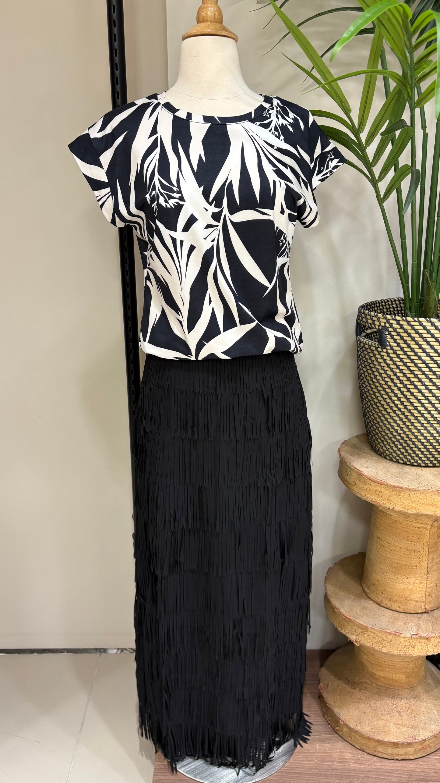 Black & White Cotton Top