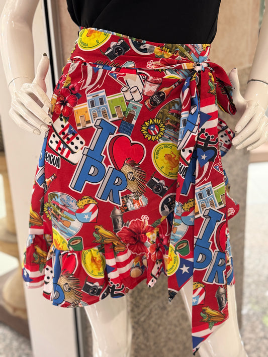Short PR Wrap Skirt