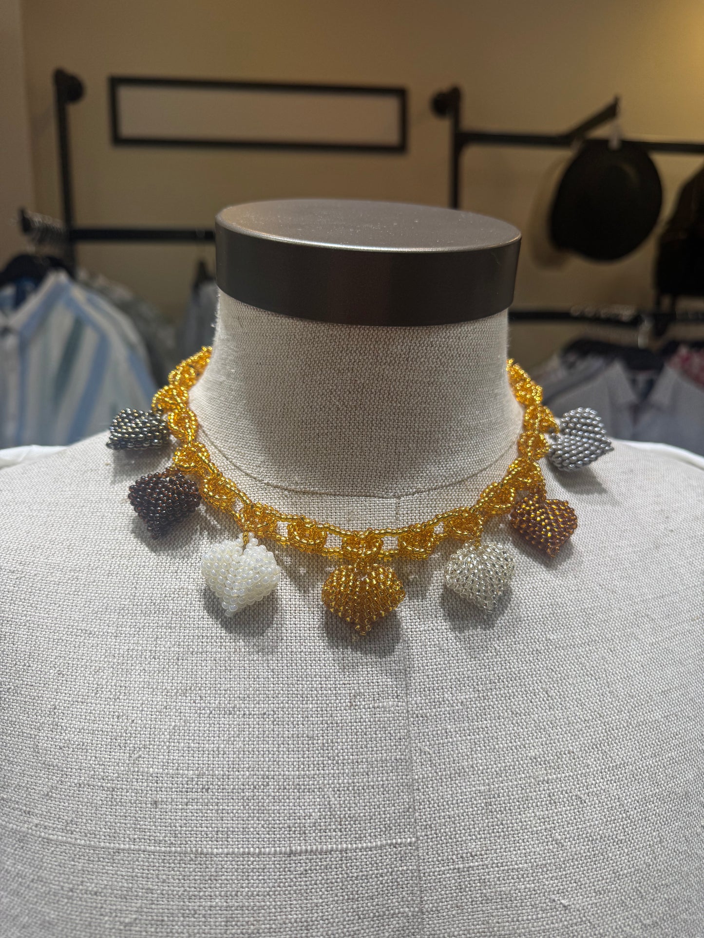 Karem Gaviria Puffy Heart Necklace