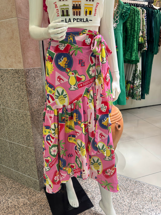 PR Loose Wrap Skirt