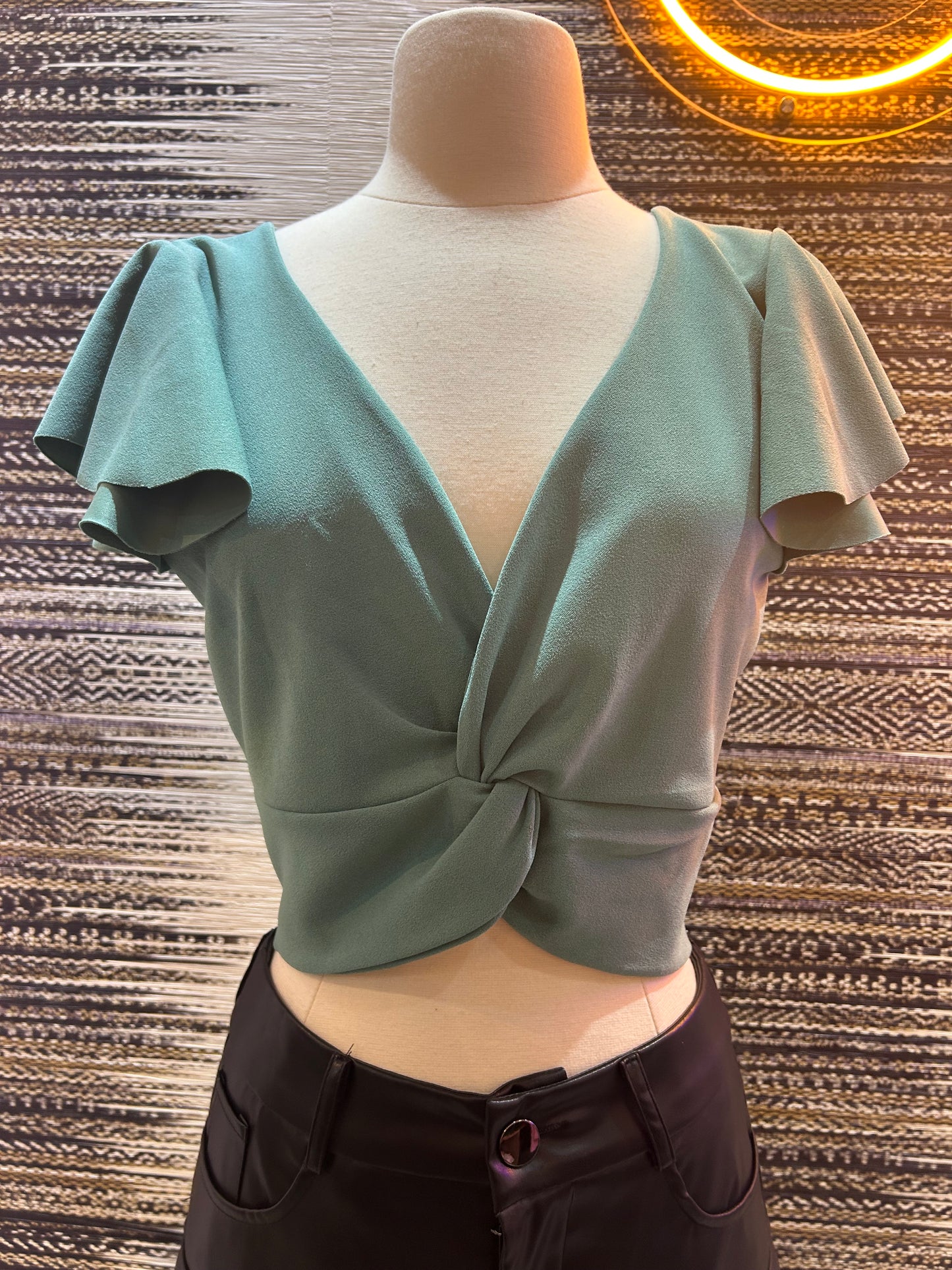 Boronea Crop Teal