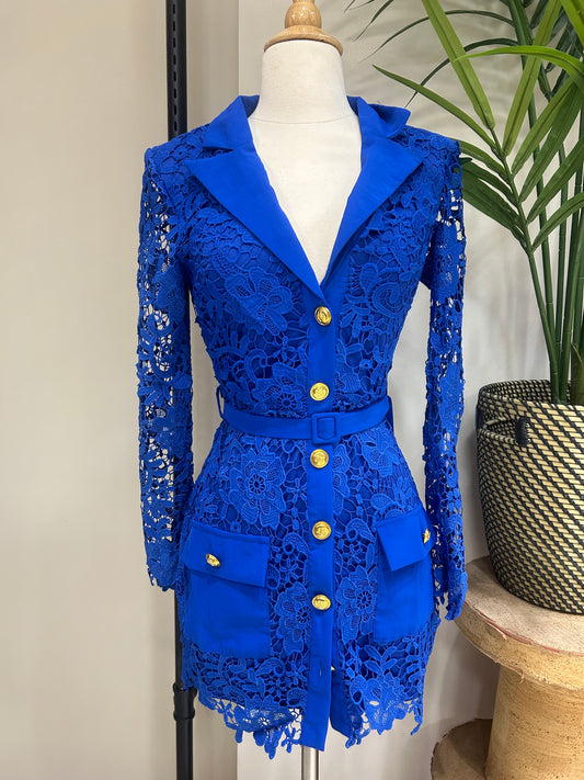 Royal Blazer Dress