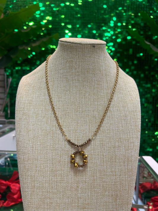 Handmade Brown Detail Necklace