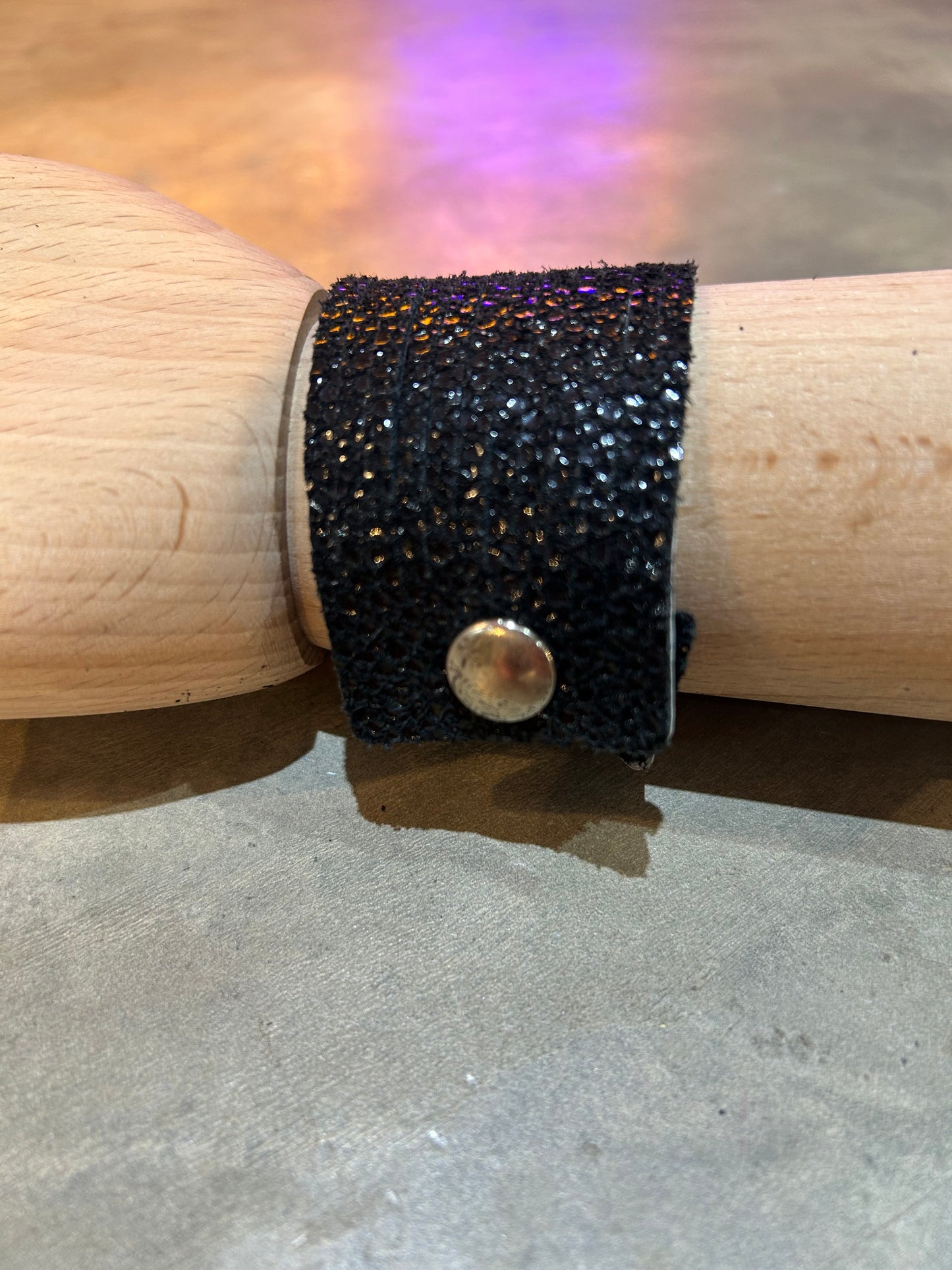 Handmade Leather Bracelet One And A Half Inches