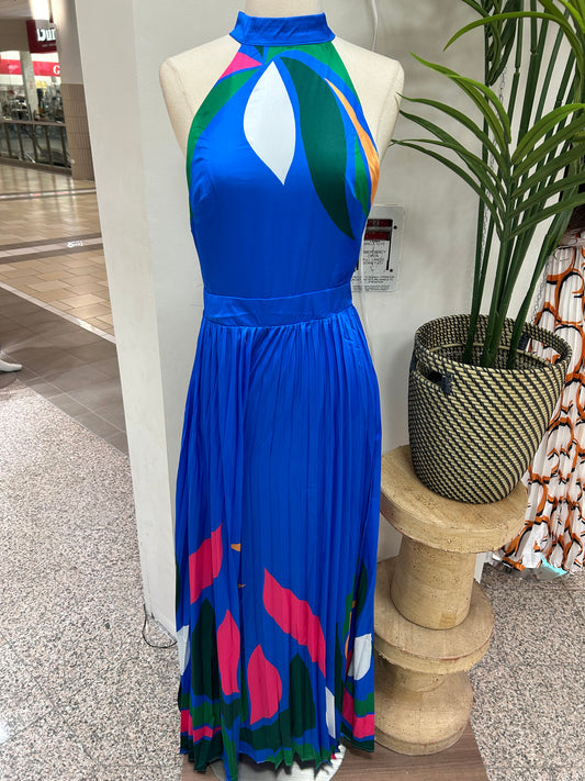 Royal Blue Pleated Jumpsuit