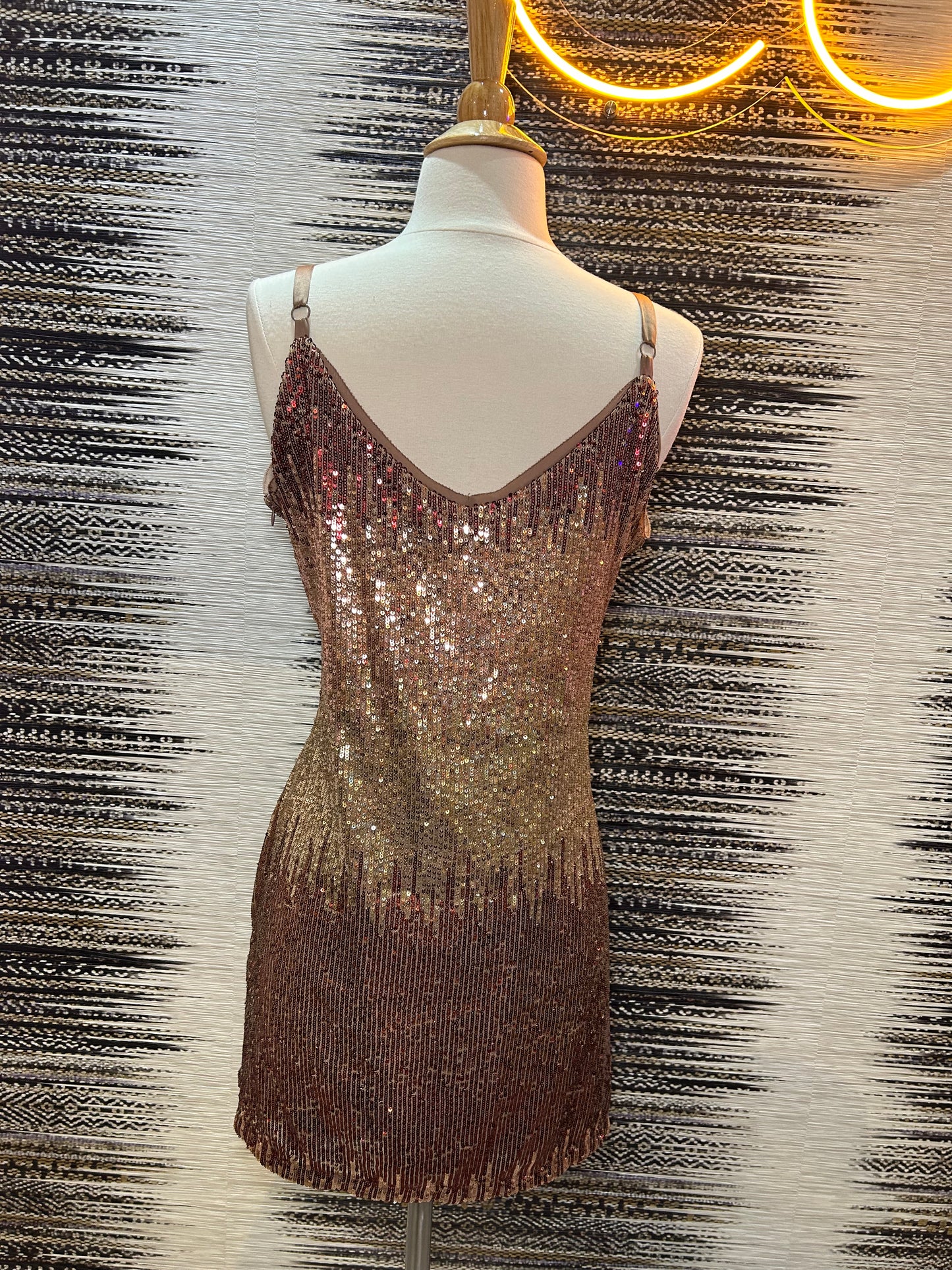 Sequin Mini Dress Amber