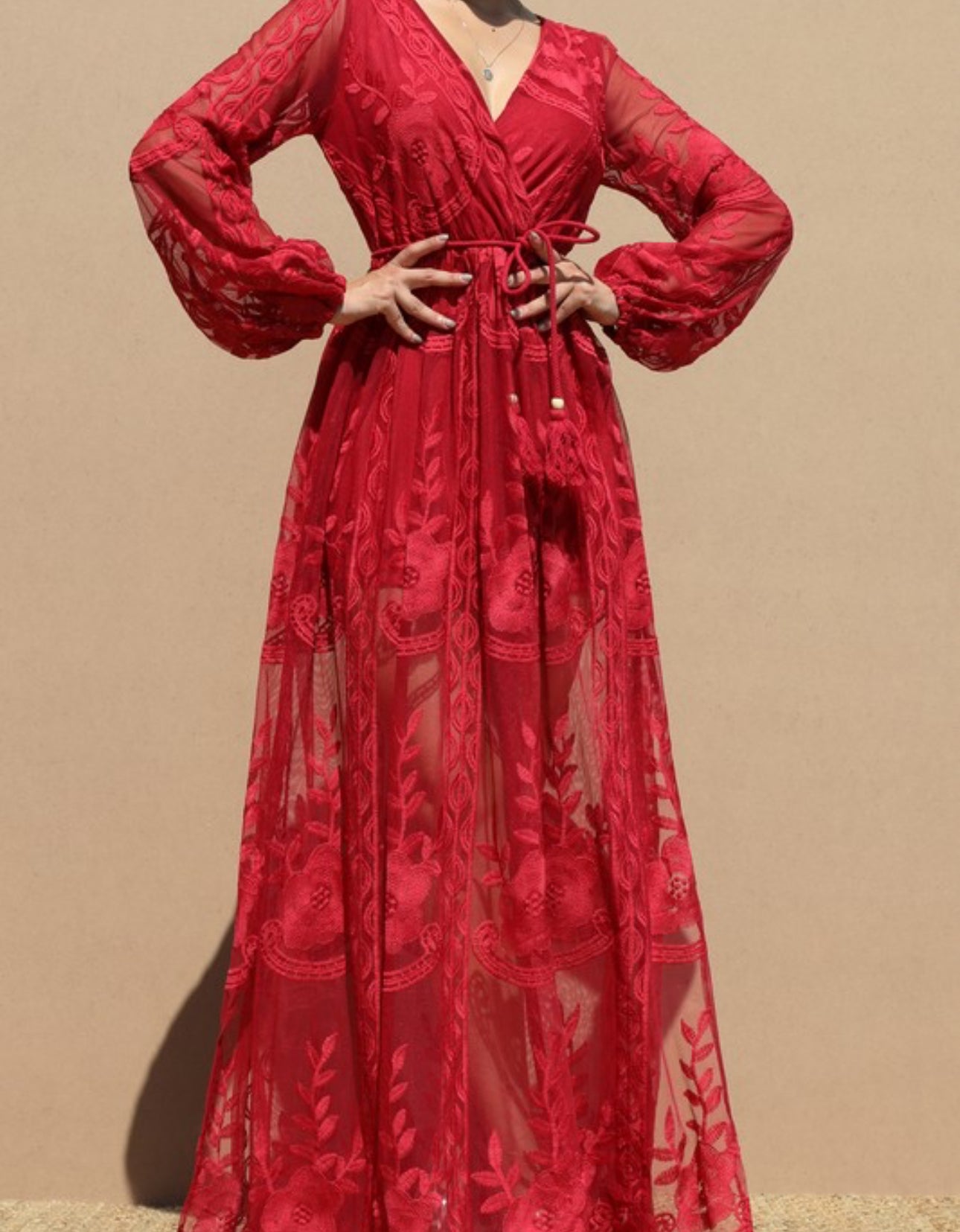 Laced Long Maxi