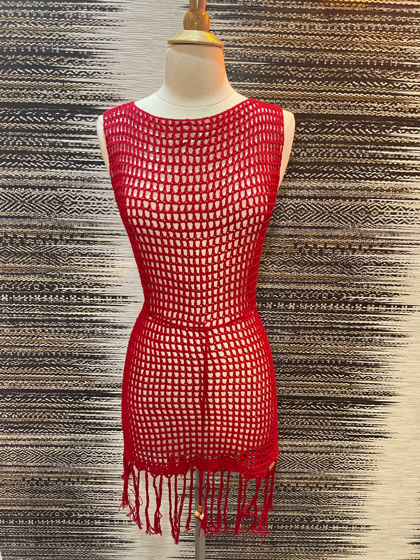 Lau Crochet Vestido Rojo