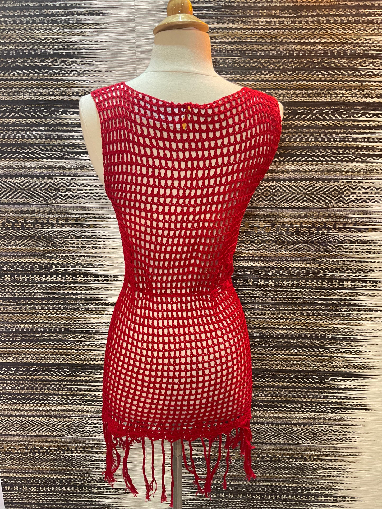 Lau Crochet Vestido Rojo